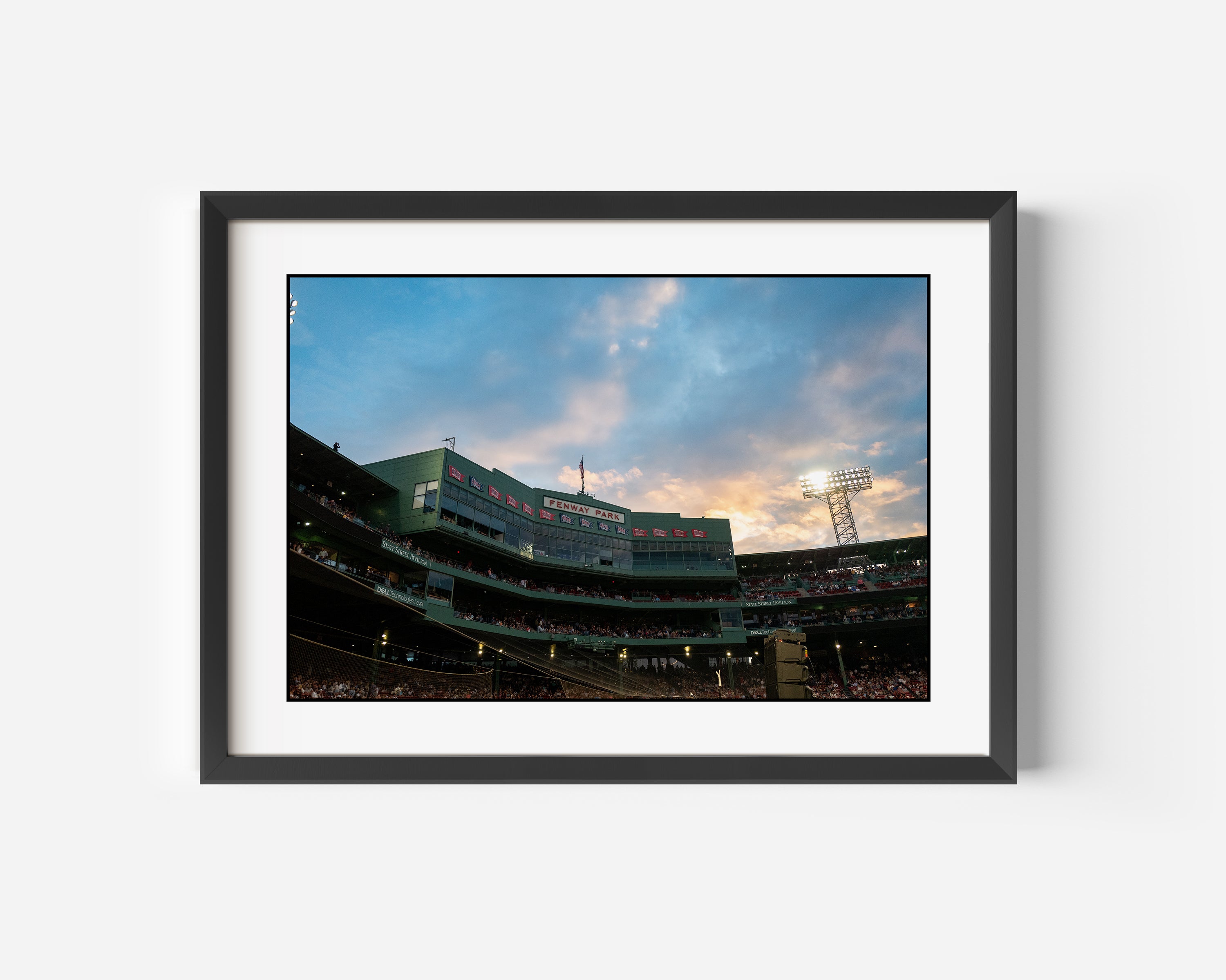 Fenway Park Sunset Fine Art Color Photography Print - Home of The Boston Red Sox in Boston, Massachusetts