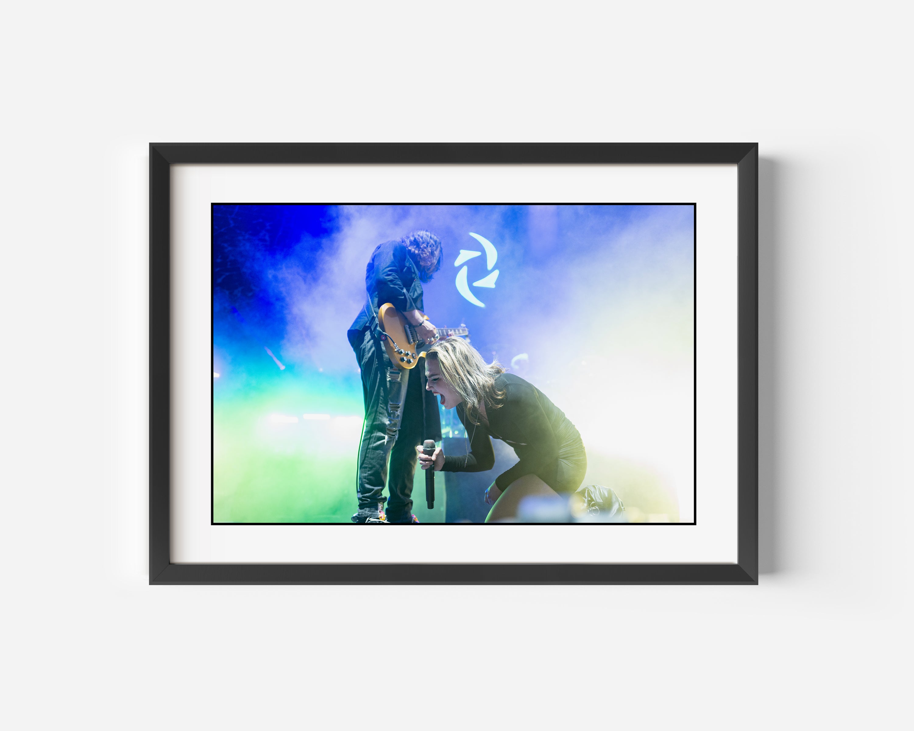Lzzy Hale and Joe Hottinger Halestorm Fine Art Color Photography Print On Stage in London, England