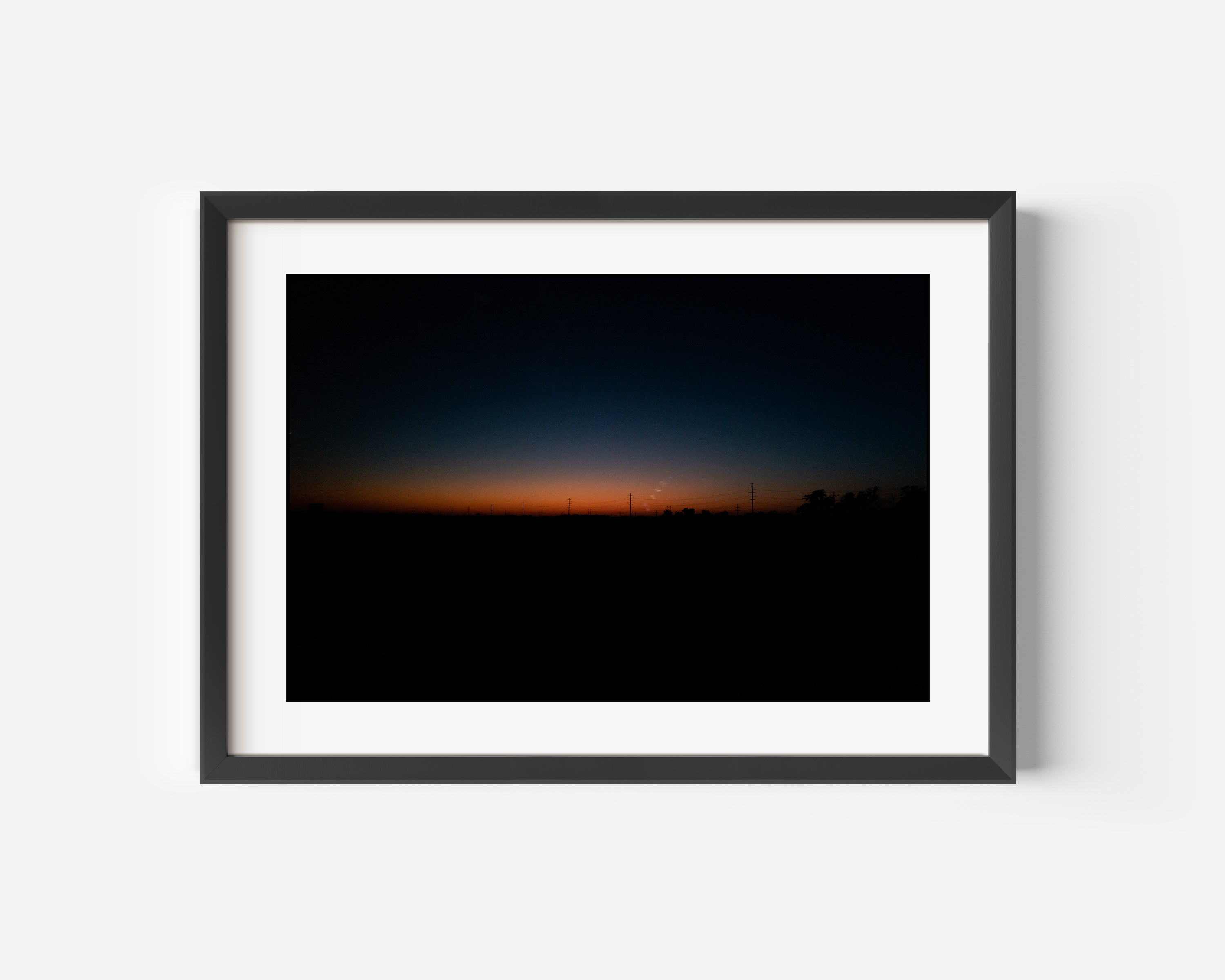 Backroads Kansas Sunset Fine Art Color Photography Print