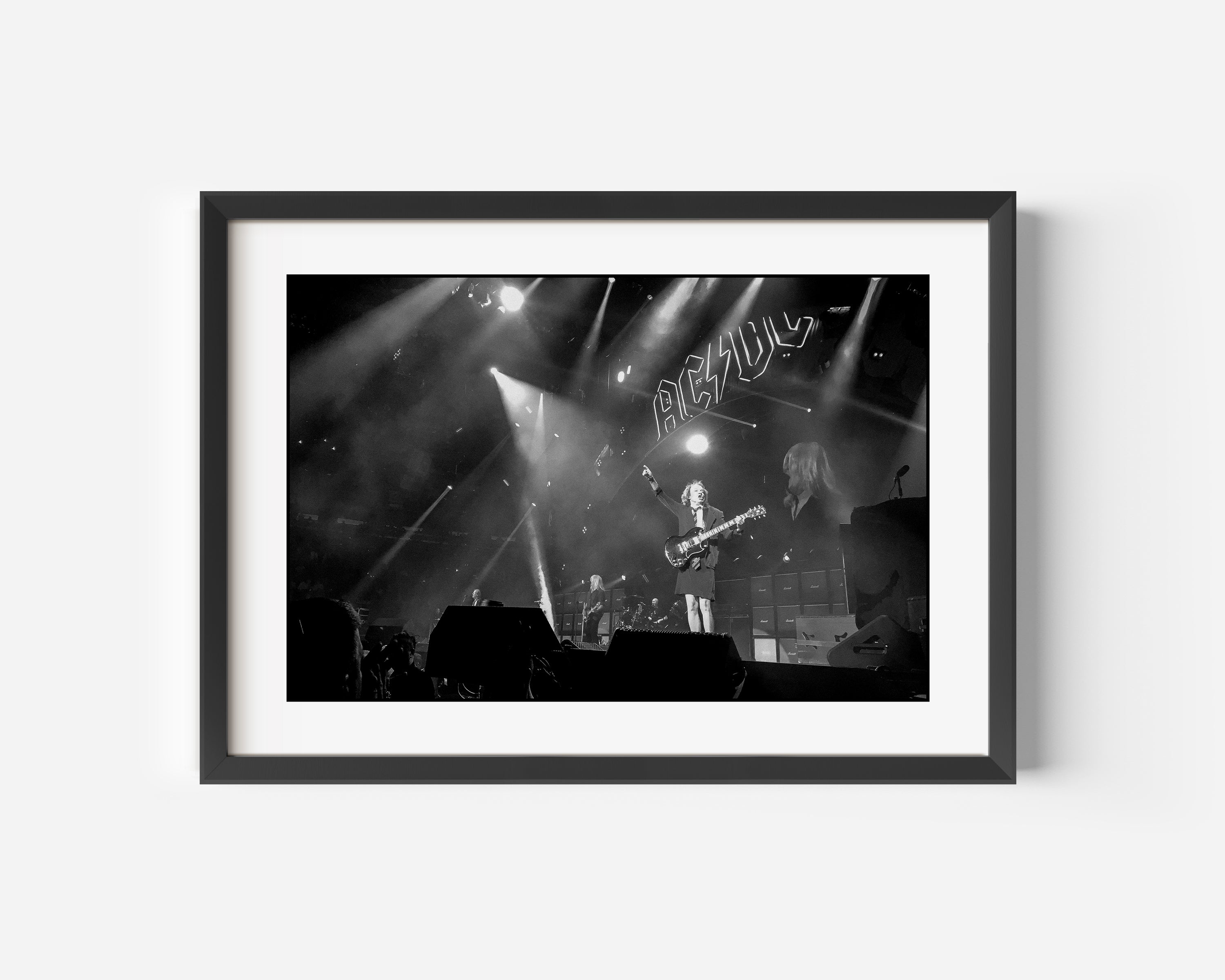 Angus Young of ACDC Photo Print. Live on stage at Madison Square Garden 2016