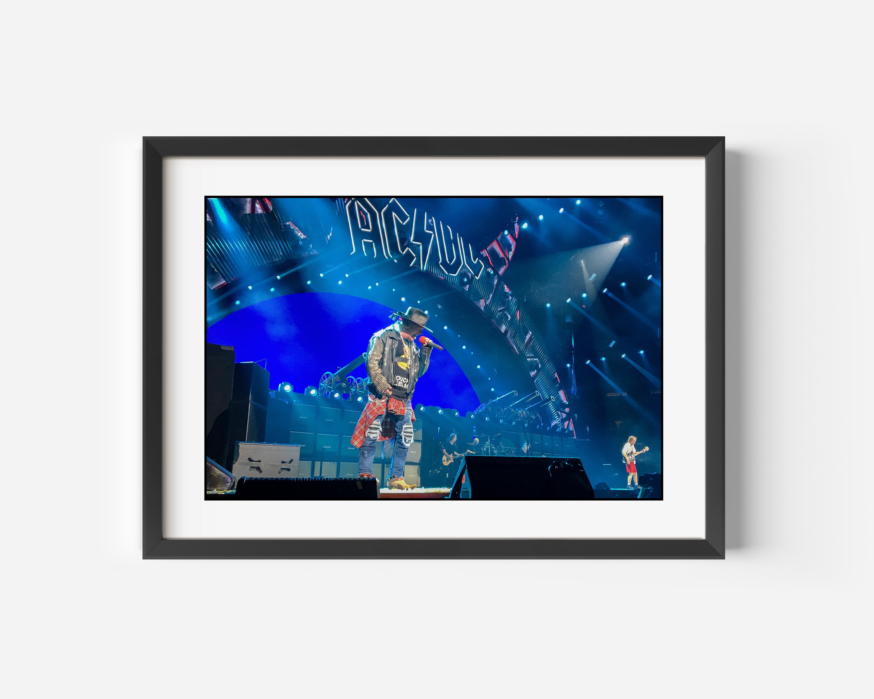 Axl Rose and ACDC Art Print. Live on stage at Madison Square Garden 2016