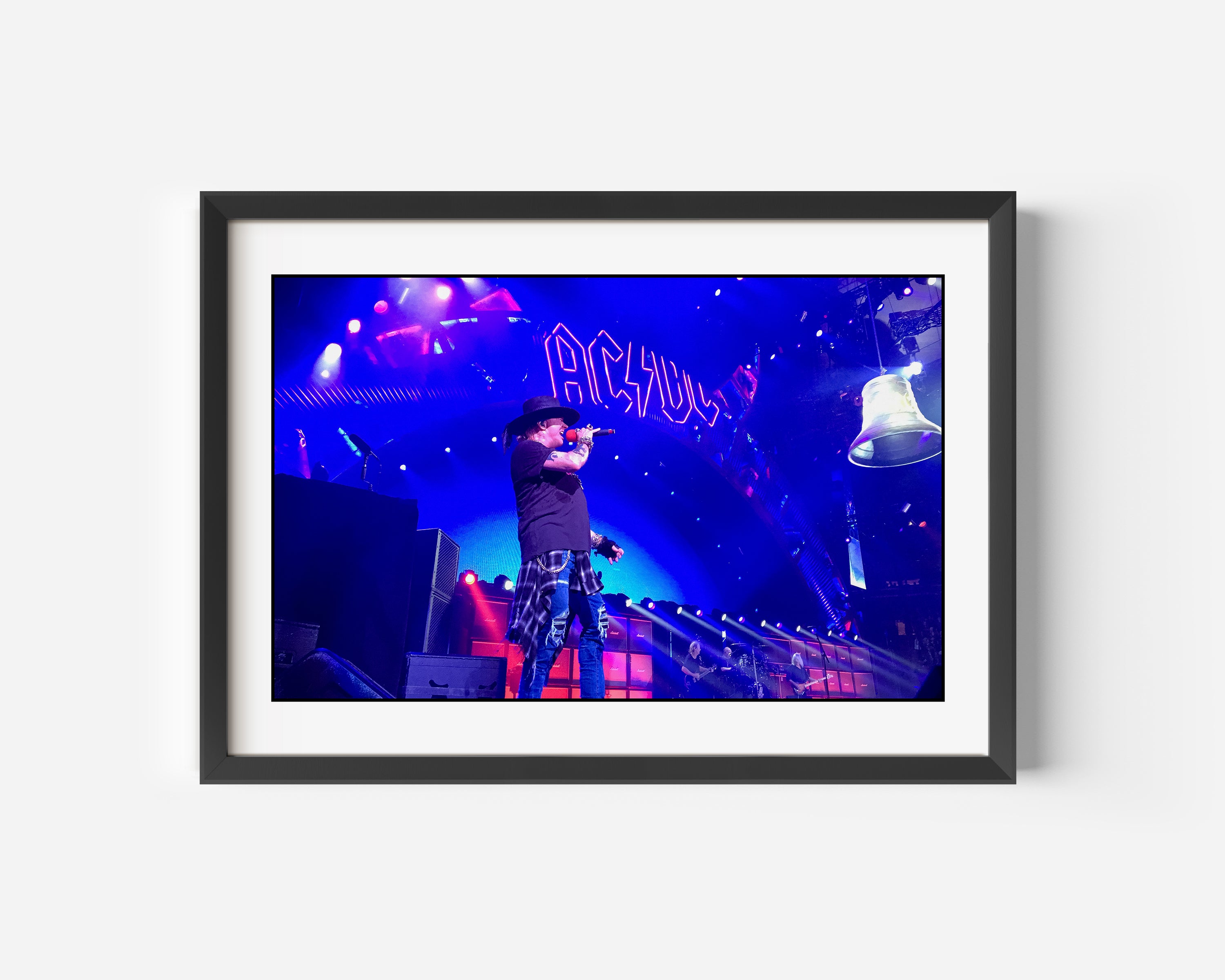 Axl Rose and ACDC Photo Print. Live on stage at Madison Square Garden 2016