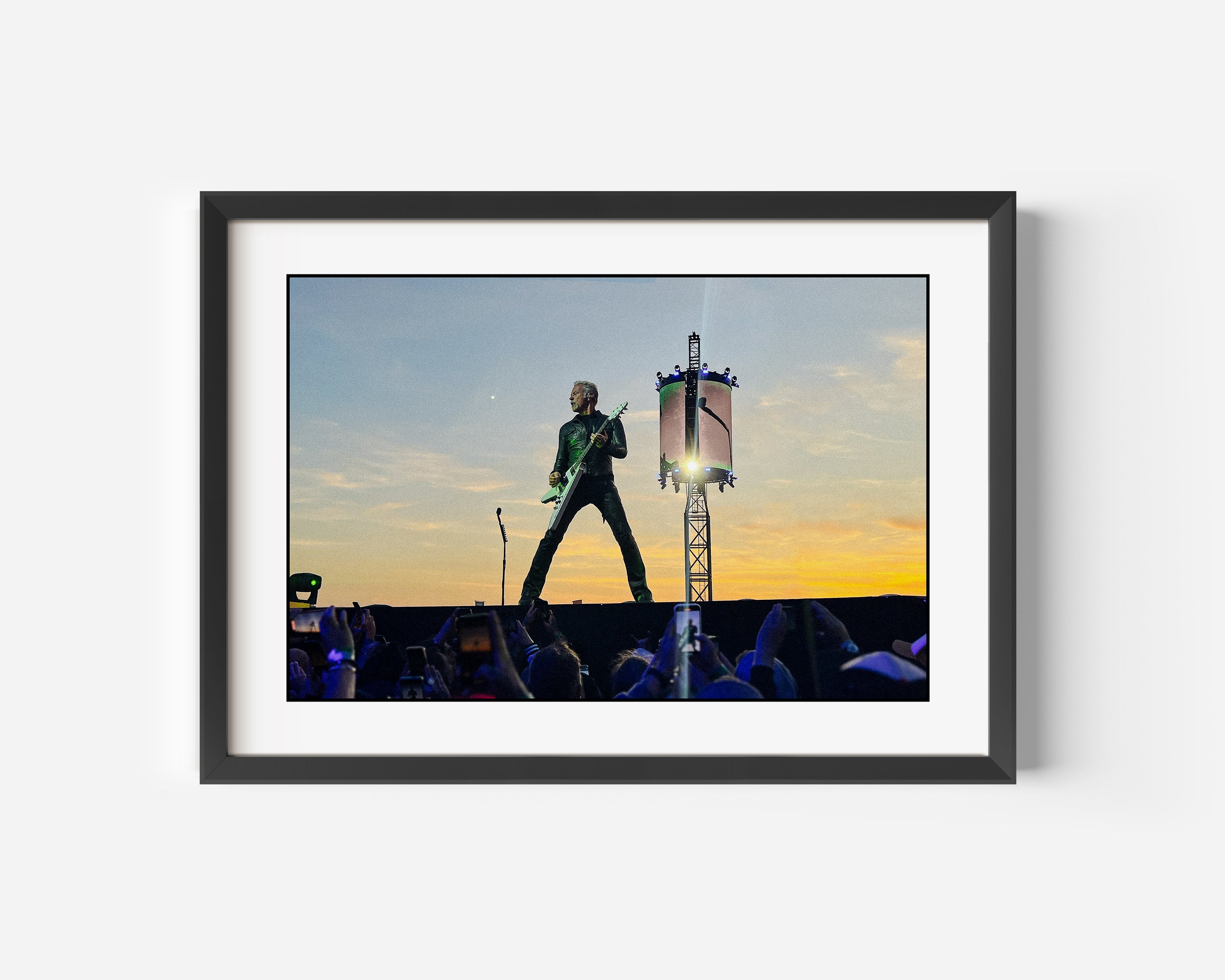 James Hetfield of Metallica on Stage Archival Fine Art Color Photography Print 