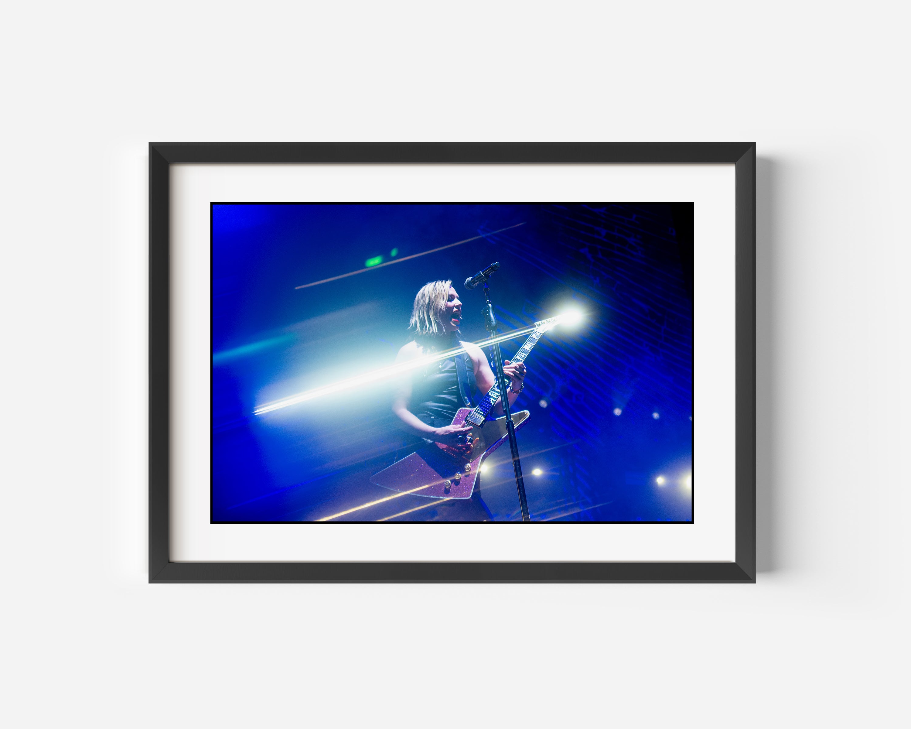 Lzzy Hale Halestorm Fine Art Color Photography Print On Stage in Glasgow, Scotland 2022