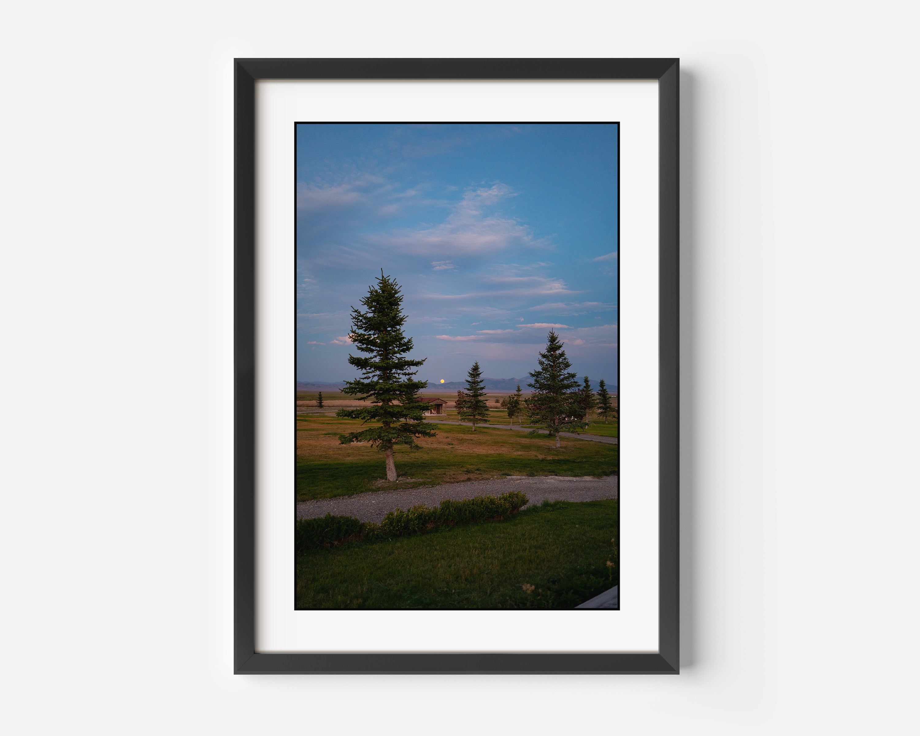 Western Ranch Sunset Fine Art Color Photography Print in Central Nevada