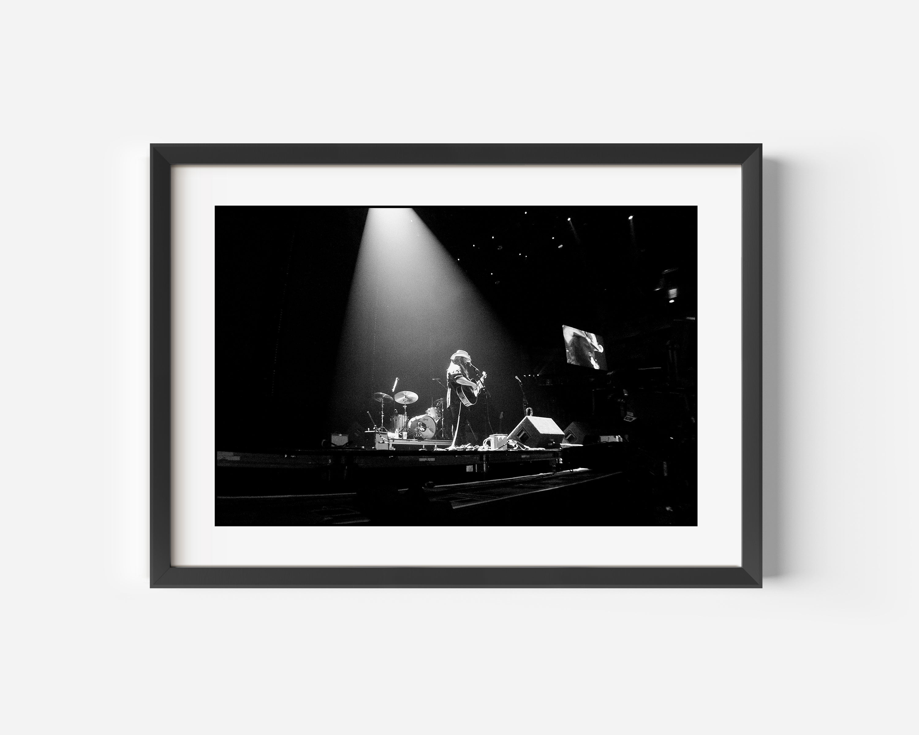 Chris Stapleton Fine Art Black & White Photography Print On Stage in London, England 2016