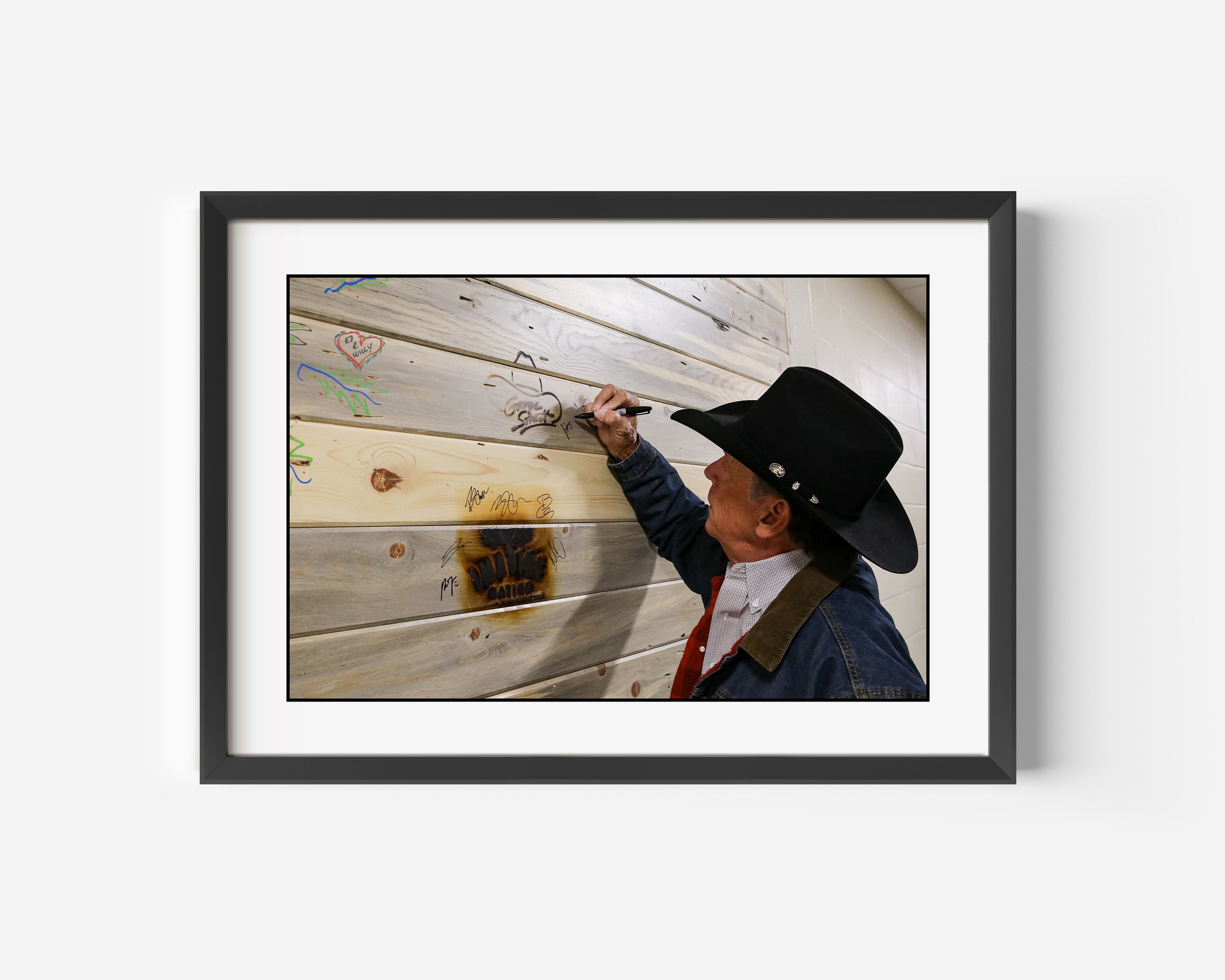 George Strait Fine Art Color Photography Print Signing Backstage in Ft. Worth, Texas in 2019