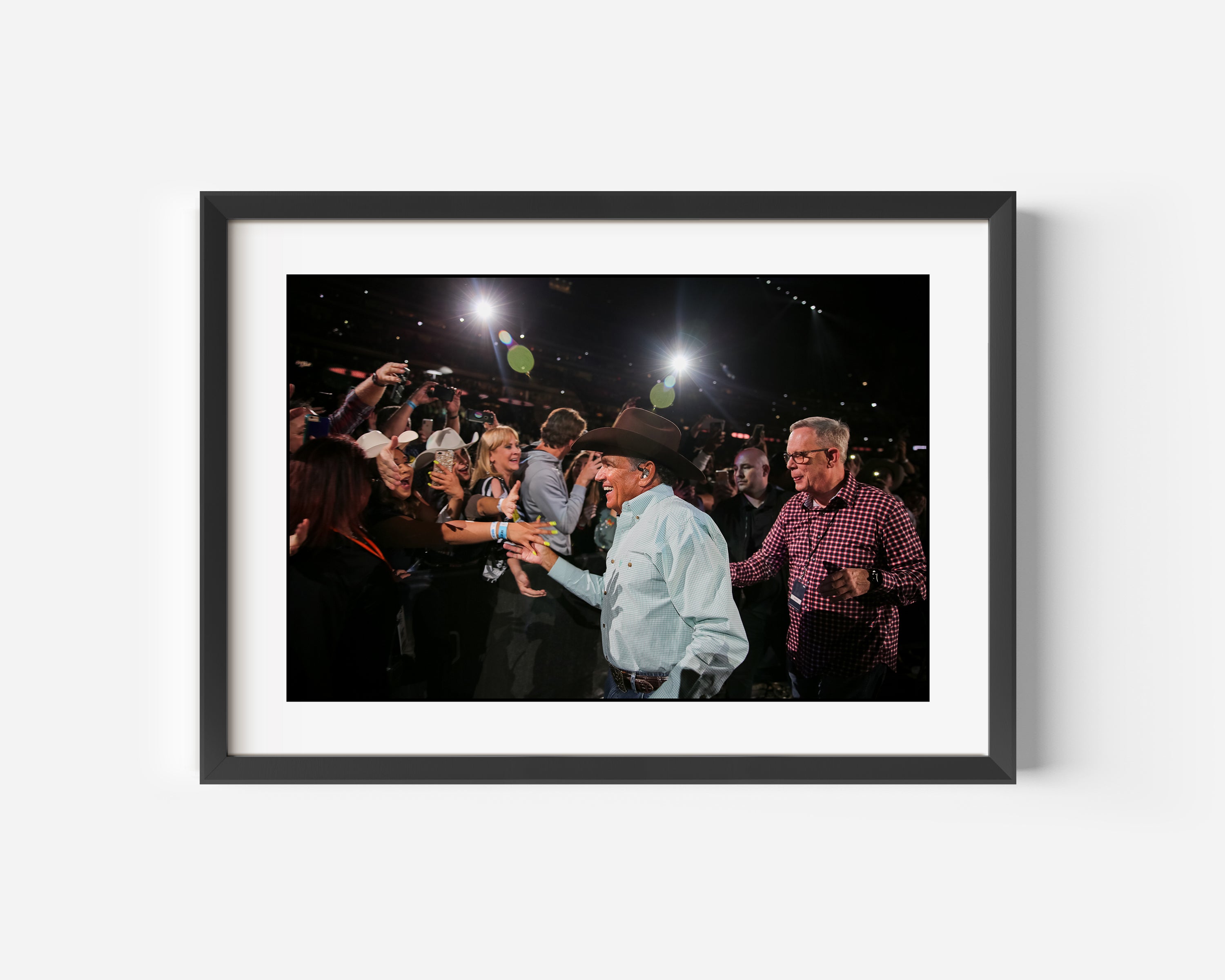 George Strait Fine Art Color Photography Print Meeting Fans at The Houston Rodeo in NRG Stadium in Houston, Texas 2019