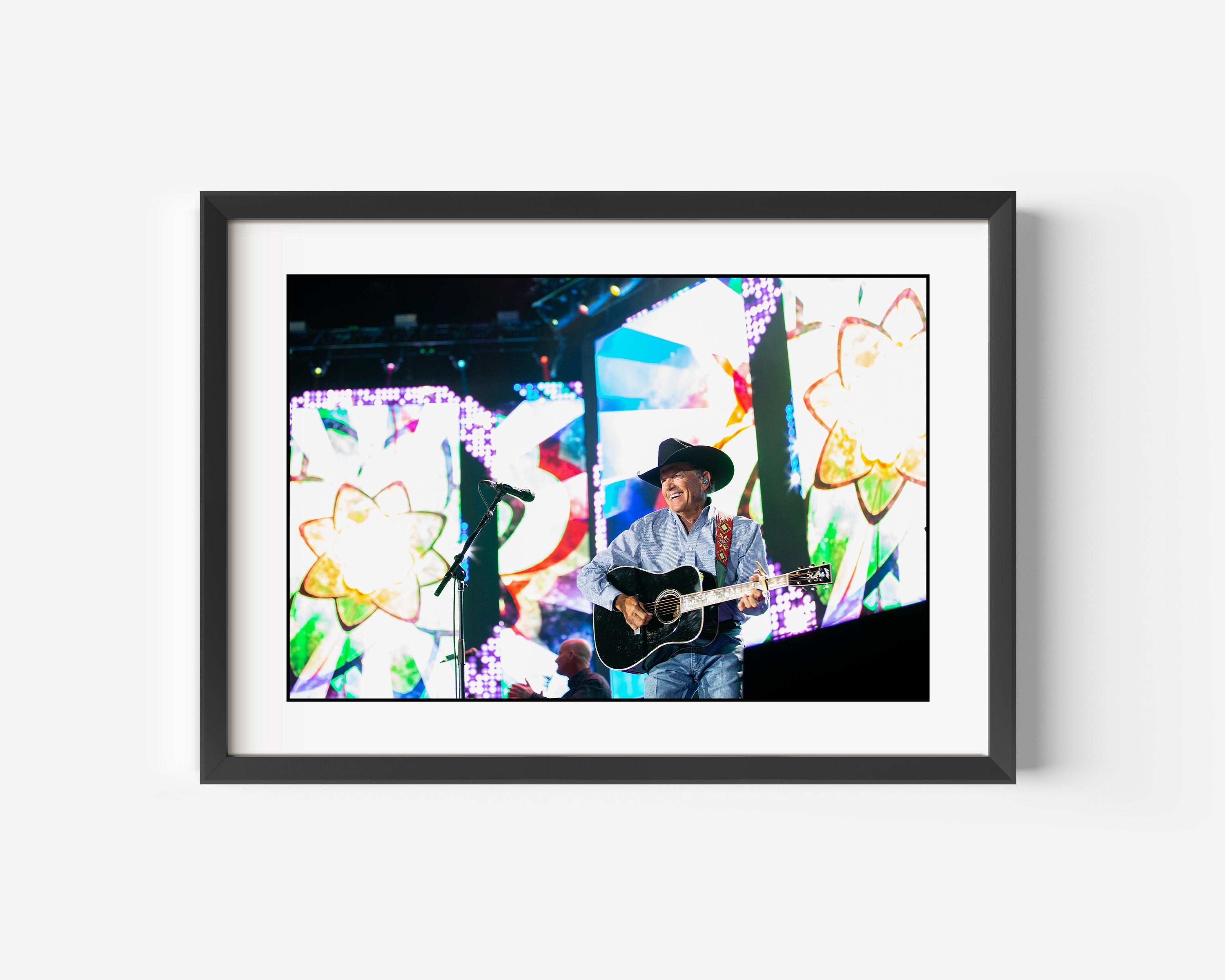 George Strait Fine Art Color Photography Print On Stage in Minneapolis, Minnesota at US Bank Stadium 2021