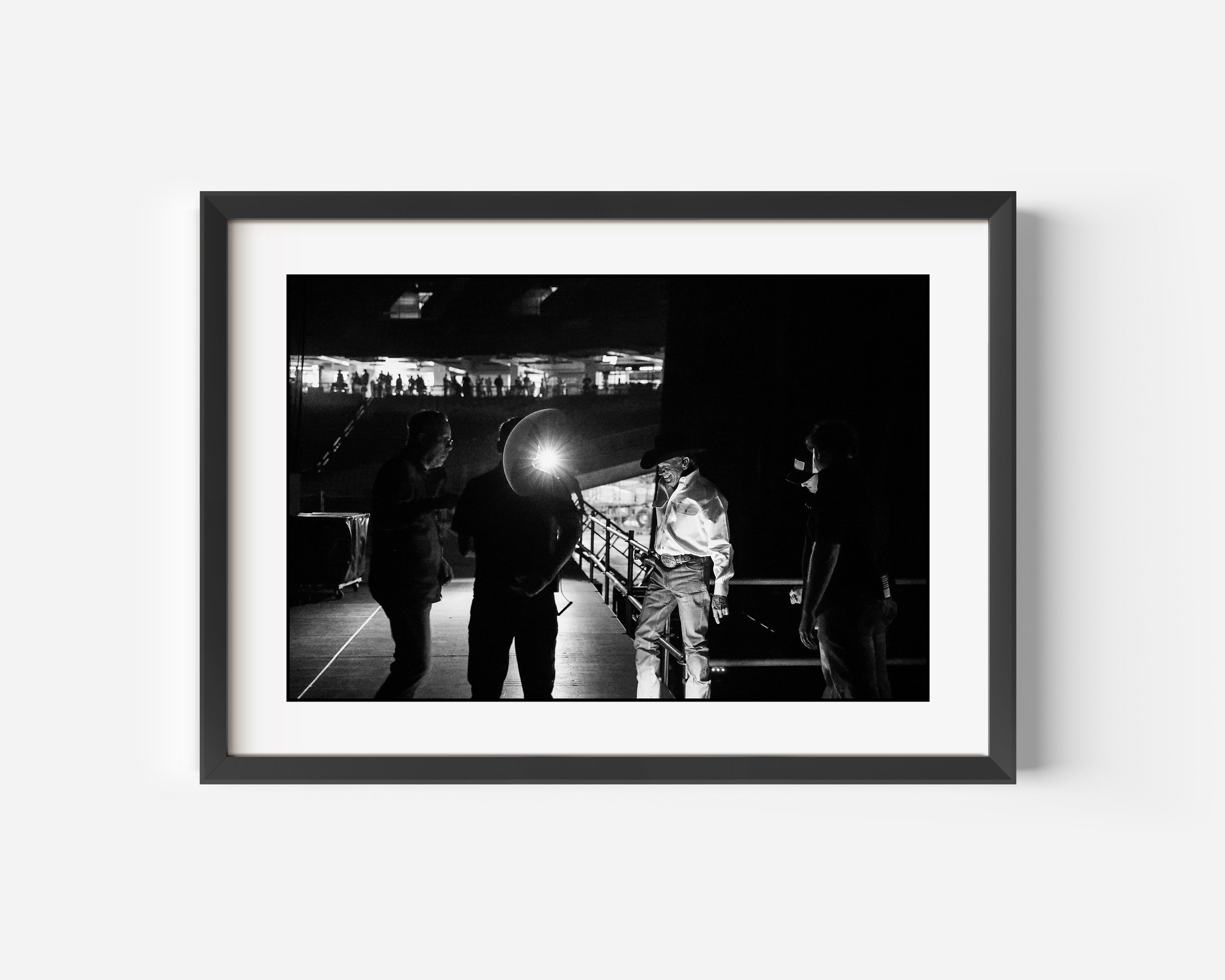 George Strait Fine Art Black and White Photography Print Backstage in New Orleans, Louisiana 2018