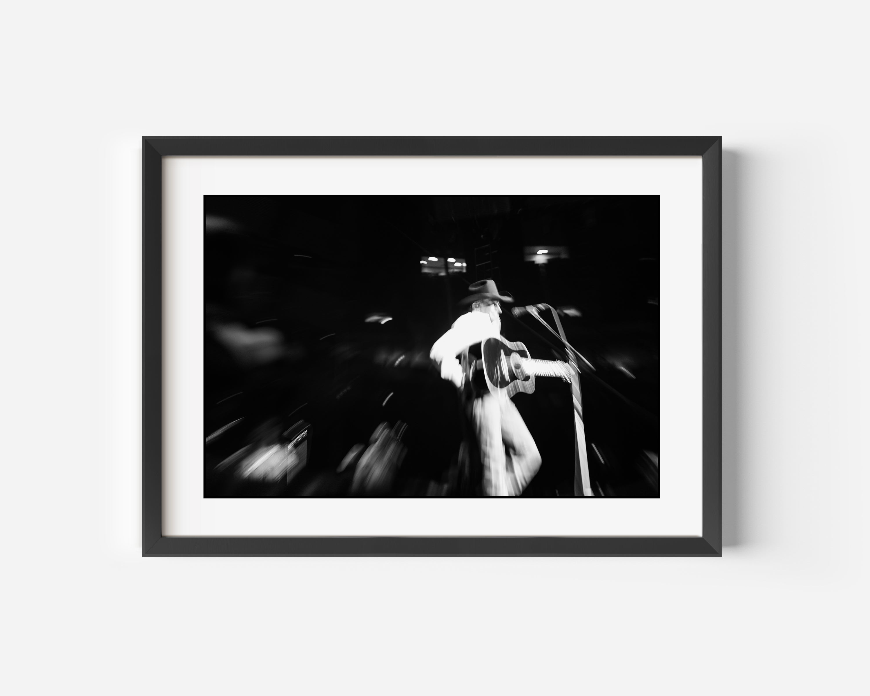 George Strait Fine Art Black and White Photography Print On Stage In New Orleans, Louisiana 2018